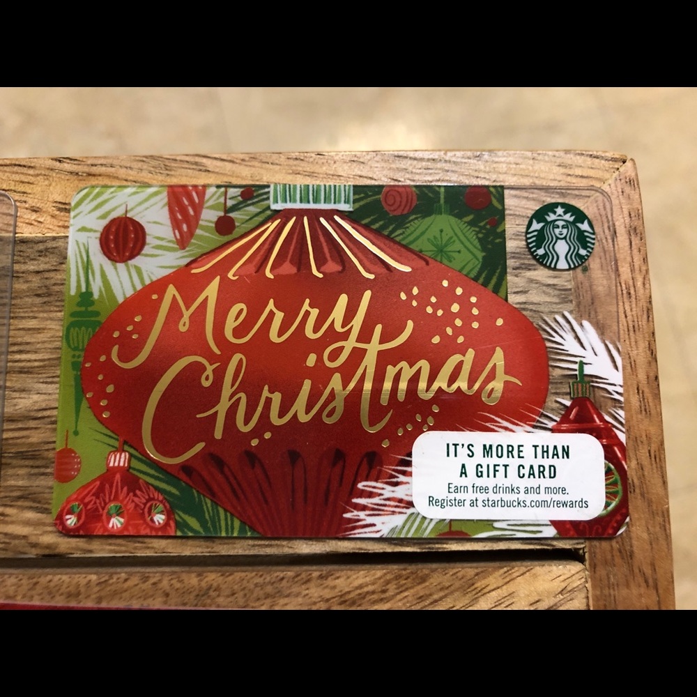 STARBUCKS CARD 2017 Christmas Tree Ball theme